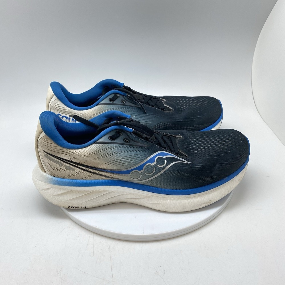 Saucony Sneakers‎ Mens 10 Ride 18 S21000-160 Black Blue Running Athletic Shoes